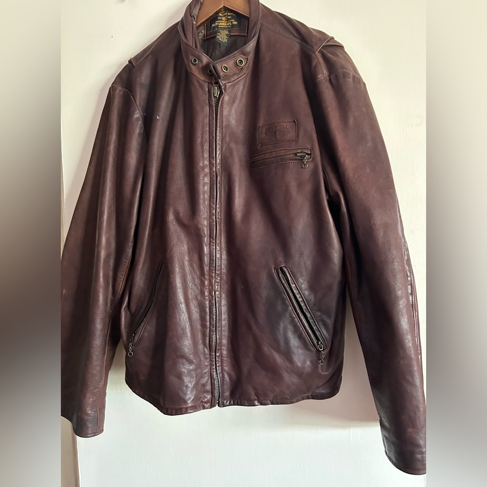 Vintage Polo Jeans Co. Leather Jacket